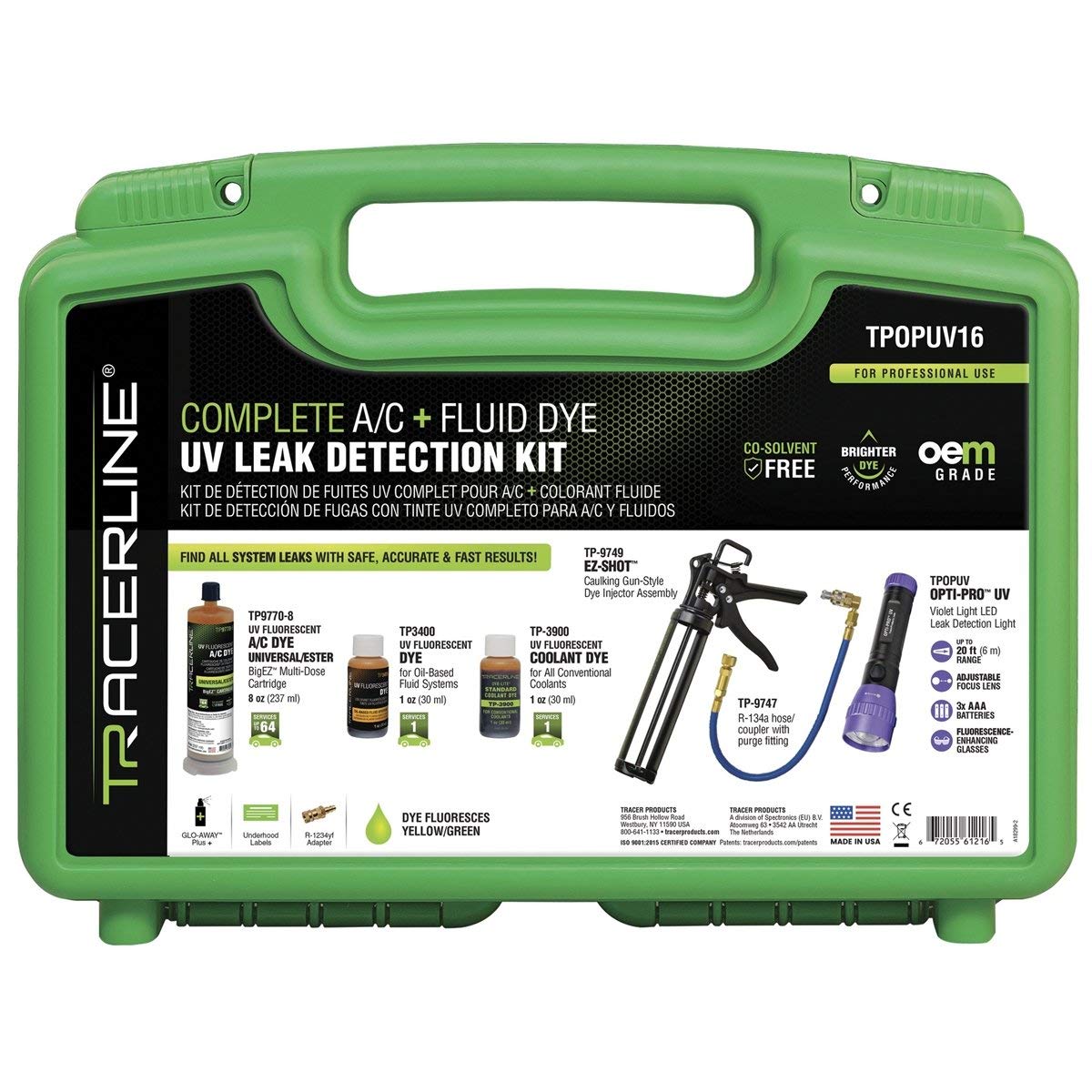 Amazon.com: Complete A/C & Fluid Dye UV Leak Detection Kit
